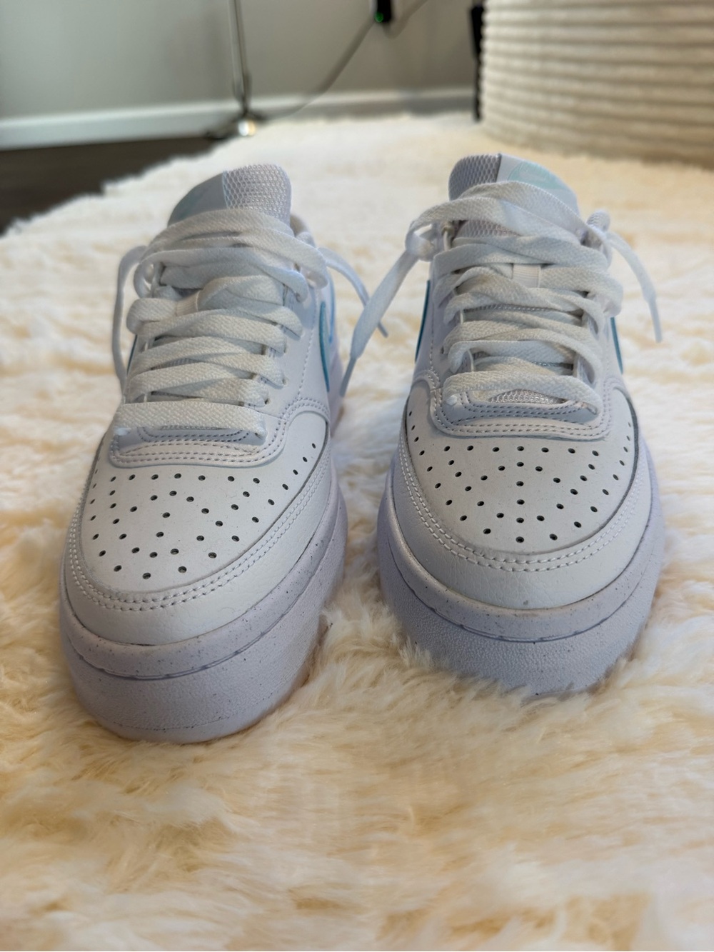 Nike Court Vision Alta - White and Glacier